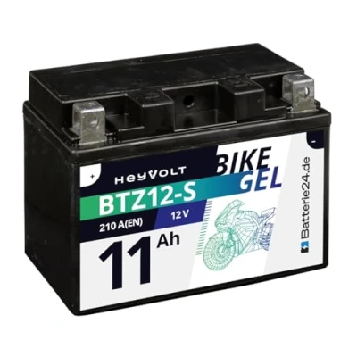 Abbildung von HeyVolt GEL Motorradbatterie 12V 11Ah 51120 YTZ12 S CTZ14 ETZ14 YTZ14 4, 51101