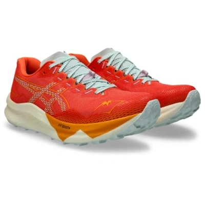 Abbildung von Asics FUJI Speed 3 Laufschuh Trail, Herren, Größe: 42.5, Nova orange/pure aqua Schuhe
