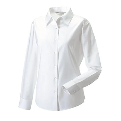 Abbildung von Russell Collection Bluse mit 3/4 Ärmeln Damen (Weiß)