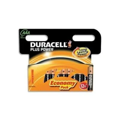 Abbildung von Duracell MN2400B12 Plus Power AAA 12 Pack