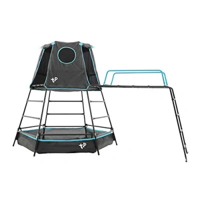 Abbildung von TP Toys Spielturm Explorer, Klettergerüst schwarz, 306x208x201 cm