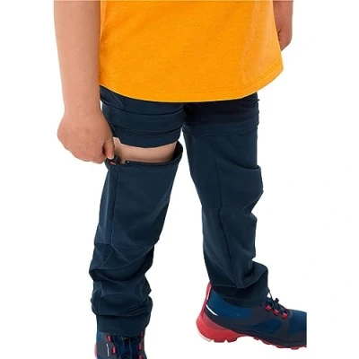 Abbildung von Vaude Kinder KIDS ZO PANTS SLIM FIT Wanderhose (Blau 116) Zipp Off Hosen