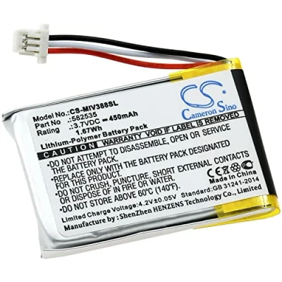 Abbildung von Akku für Unfall / Autokamera, Dashcam Mio Mivue 388, 3,7V, Li Polymer