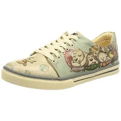 Abbildung von Dogo Sleeping DOGS Sneaker low, Damen, Größe: 40, Mehrfarbig Schuhe