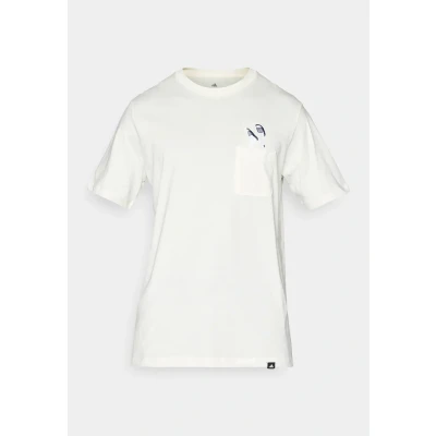 Abbildung von adidas Herren Lounge Slides Graphic Pocket T Shirt, Off White, XL