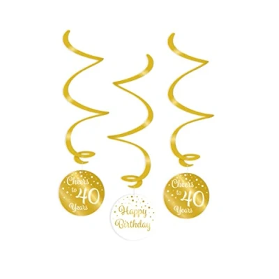 Abbildung von Wirbel Jubel auf 40 Jahre Weiß/Gold pro 3 Stücke