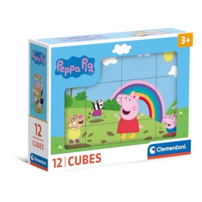 Abbildung von Clementoni® Würfelpuzzle Peppa Pig, 12 Puzzleteile, Made in Europe, FSC® schützt Wald weltweit