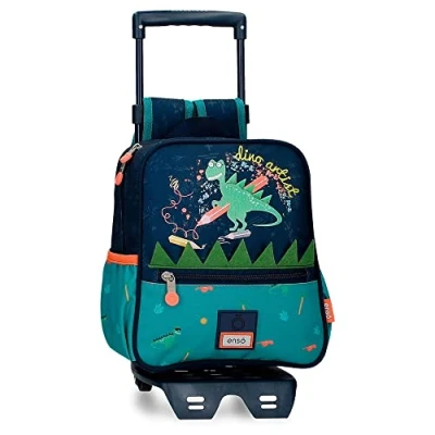 Abbildung von Enso Dino artist Vorschulrucksack mit Trolley Mehrfarbig 23x25x10 cm Polyester 5.75L