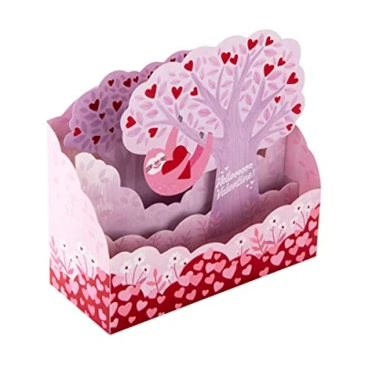 Abbildung von Hallmark 3D Pop Up Valentinstagskarte We Found Each Other Musik Design, rosa und weiß, 25565245