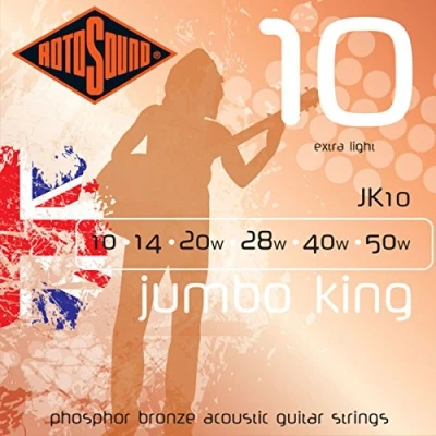 Abbildung von RotoSound Jumboking JK10, Phosphor Bronze (010 050)