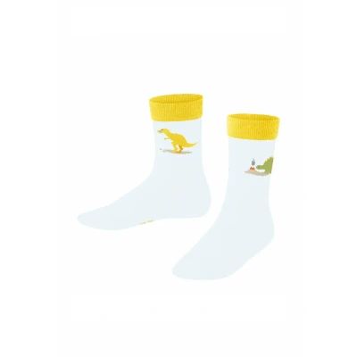 Abbildung von Falke Dinosaurs Socken für Kinder, Größe: 35 38, White
