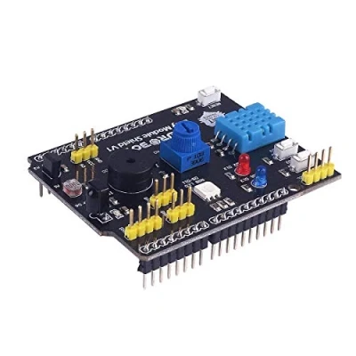 Abbildung von DollaTek Expansion Board Multifunktions Erweiterungskarte enthalten Luftfeuchtigkeitssensor und LM35 Temperatursensor 9 in 1 Kompatibel mit Arduino UNO R3