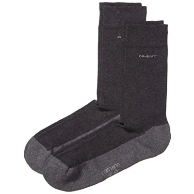 Abbildung von Camano Unisex Erwachsene Socke 2 er Pack 3652, Gr. 47 49, Grau (anthracite 08)