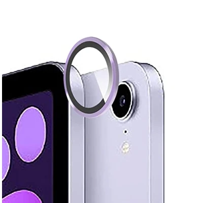Abbildung von GIOPUEY [Kompletter Schutz Kameraschutz Kompatibel mit iPad Mini 6/Mini 7 2024, [Doppelter Schutz] Metall Ring + Schutzglas, Purple