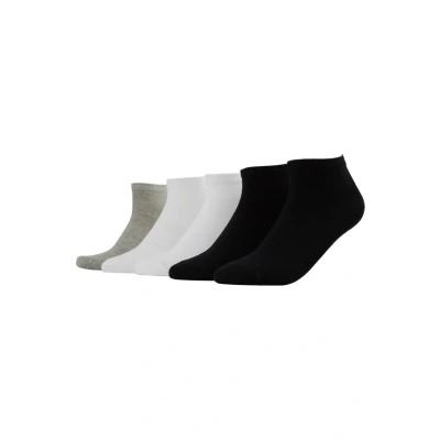 Abbildung von Urban Classics NO SHOW Socks 5 PACK Füßlinge, Herren, Größe: 43 46, Black/white/grey