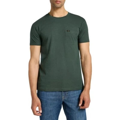 Abbildung von Lee Ultimate Pocket Tshirt basic, Herren, Größe: Large, Evergreen