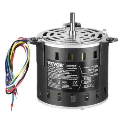 Abbildung von VEVOR 1/3PS Gebläsemotor 1,95A 750/9501250U/min 3 Gang 15μF/450 V Kondensator