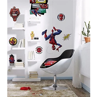 Abbildung von Komar Wandtattoo &quot;Spider Man Web Head&quot;, (8 St.), 100x70 cm (Breite x Höhe), selbstklebendes
