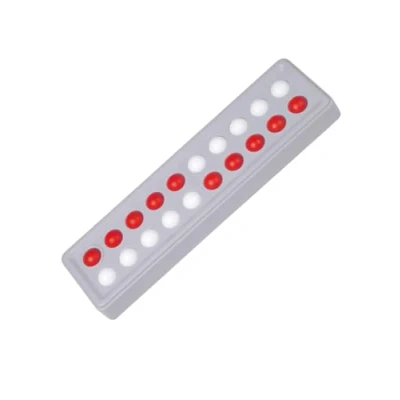 Abbildung von SCHUBI Abaco 20: Modell B 5/5 Kugeln versetzt (rot/weiss) (SCHUBI Der Zähl und Rechenrahmen bis 20 mit dem genialen Dreh!)
