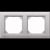 Abbildung von Merten 1325469 486260 M PLAN Rahmen, 2fach, aluminium
