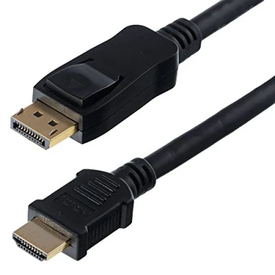 Abbildung von Helos 118881 10 m Displayport HDMI Schwarz Kabel und Adapter Video,