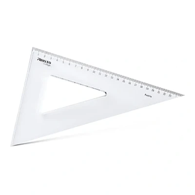 Abbildung von 10 x Aristo Zeichendreieck Geocollege Polystyrol 60 Grad 300mm transpa