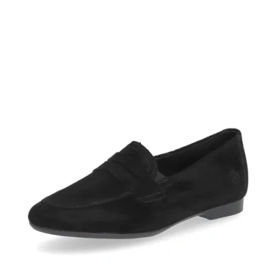 Abbildung von Remonte Slipper schwarz, Damen, Größe: 38, Schwarz Leder/synthetik