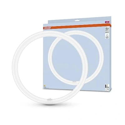 Abbildung von OSRAM LED TUBE T9C EM 40, ringförmige Röhre, 24W, 2900lm, 4000K, kaltweißes Licht, Alternative für klassische T9 Leuchtstofflampen, lange Lebensdauer, geringer Energieverbrauch