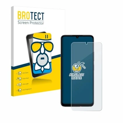 Abbildung von BROTECT Entspiegelungs Schutzglas für Xiaomi Poco C65 Schutz Folie Panzerfolie Glas Matt [Extrem Kratzfest 9H, Anti Reflex, Fingerprint]