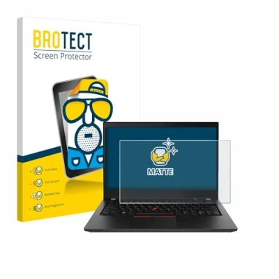 Abbildung von BROTECT Entspiegelungs Schutzfolie für Lenovo ThinkPad T490 Non Touch Matte Displayschutz Folie, Anti Reflex, Fingerprint