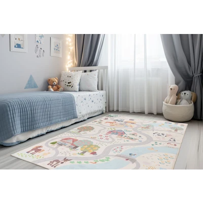 Abbildung von Obsession Teppich &quot;Magic Kids ML 108&quot;, rechteckig, 8 mm Höhe, Spielteppich, Motiv Straße, waschbar, Kinderzimmer