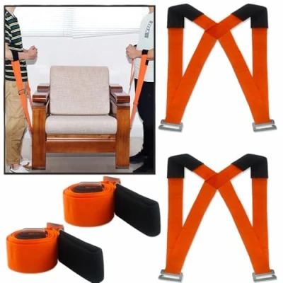 Abbildung von Tragegurte Umzug, 2 Personen Tragegurt, Transportgurt, Mobelgurt,Hebegurt zum Ergonomischen und Eifachen Heben Von Gegenstände bis zu 300 kg Haushaltsgeräte vieles mehr