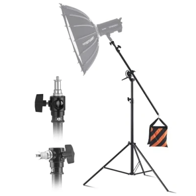 Abbildung von VEVOR Luftgepolstertes Aluminium Fotografie Lichtstativ Fotostativ 3900mm Höhe