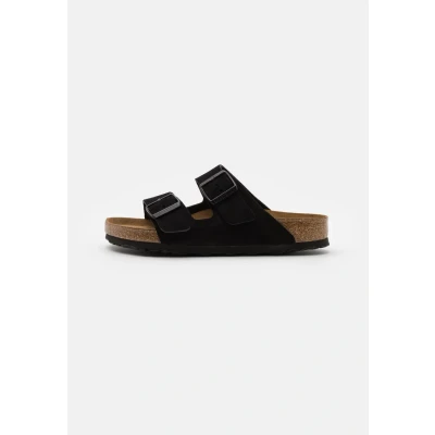 Abbildung von Birkenstock Arizona SOFT Footbed Unisex Pantolette flach, Größe: 45, Black Schuhe