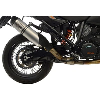 Abbildung von Endschalldämpfer LeoVince SLIP ON SBK LV ONE EVO, Edelstahl, Carbon Kappe, mit Zulassung für KTM 1050 ADV 1190 / R 1290 Super