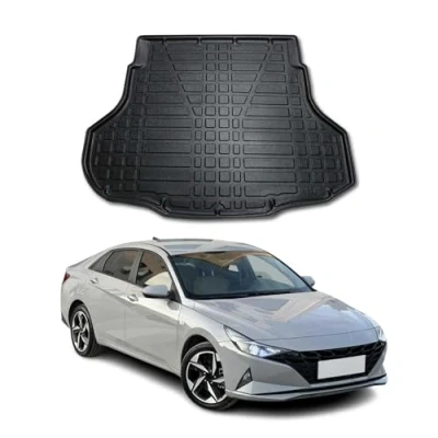 Abbildung von OMAC Kofferraumwanne Laderaumwanne kompatibel mit Hyundai Elantra CN7 2021 2024 Gummi TPE
