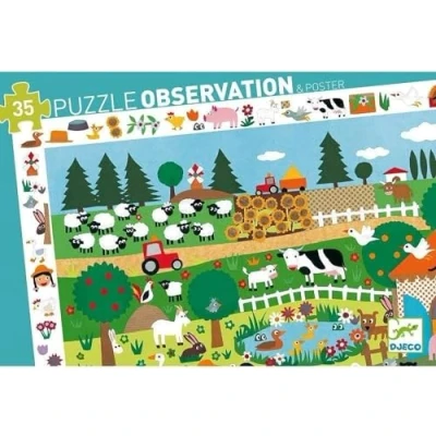 Abbildung von DJECO Puzzle 85616 Beobachtung Rätsel 35 Teile Gemischt
