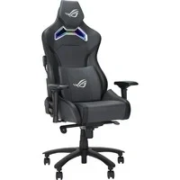 Abbildung von ASUS ROG Chariot X Gaming Stuhl (Aura RGB Beleuchtung, 4D Armlehnen, Memory Foam, Premium PU Leder, One Touch Controller) grau