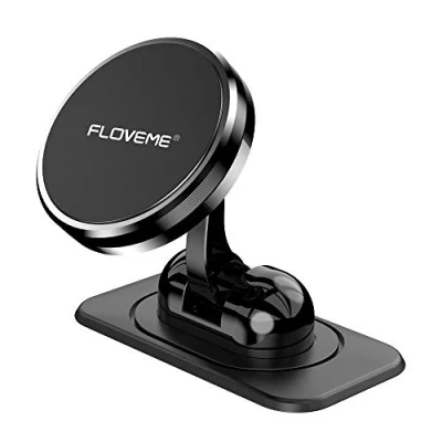 Abbildung von FLOVEME Handyhalterung Auto Magnet Armaturenbrett, Magnetische Handyhalter fürs mit Klebrige Basis, Einstellbar KFZ Handy Halterung Kompatibel für iPhone 11 Pro XS XR X 8 7 Samsung Huawei usw
