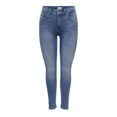 Abbildung von ONLY Damen Onlblush Mid Skinny Ankle Zip Dnm Box, Light Blue Denim, M / 34L