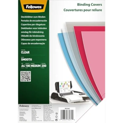 Abbildung von Fellowes Deckfolien für Bindemappen DIN A4 0.2 mm transparent