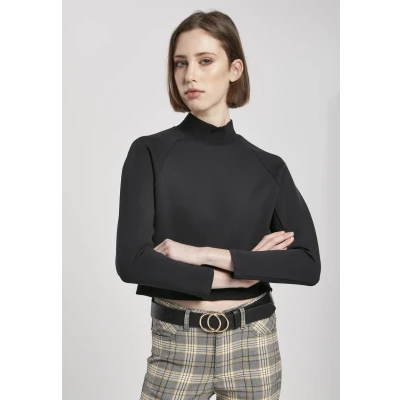 Abbildung von Urban Classics Interlock Sweatshirt, Damen, Größe: Large, Black