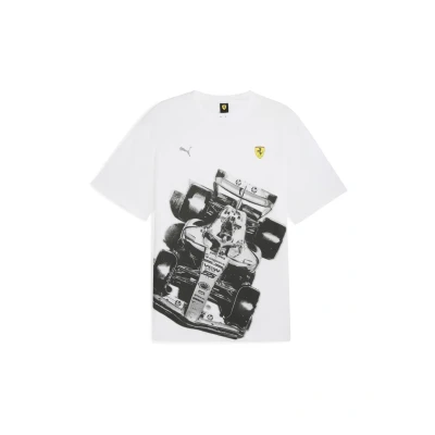 Abbildung von Puma Scuderia Ferrari Tshirt print, Herren, Größe: XL, White