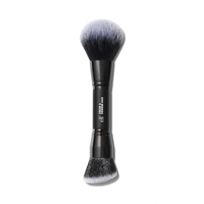 Abbildung von e.l.f. Dual Ended Cream + Powder Brush, Zwei In Eins Makeup Pinsel Für Einen Wunderschönen, Luftigen Teint, Vegan &amp; Tierversuchsfrei