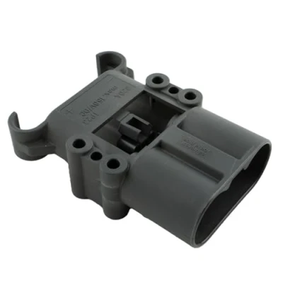 Abbildung von Q Batteries Stecker Euro Din 320A 50mm² (Griff, Kodierstift grau, Hauptkontakt, Zugentlastung)