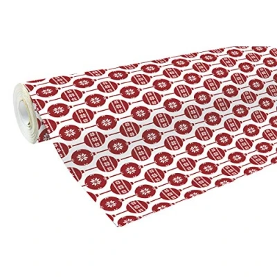 Abbildung von Clairefontaine 201342C Geschenkpapier Alliance (große Breite, 50 x 0,70m, 60g/qm, ideal für Ihre Geschenke) 1 Rolle rote kugel