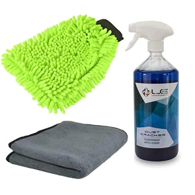 Abbildung von Felgenreinigungs Set ADVANTUSE Tuch + Liquid Elements Dust Cracker normal 1000ml Waschhandschuh (Handschuh Tuch)