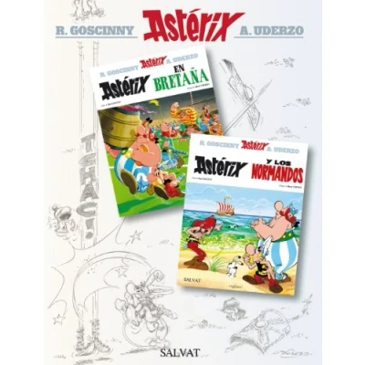Abbildung von Astérix en Bretaña ; y los normandos