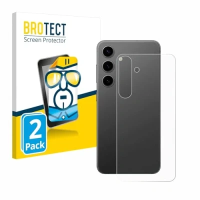 Abbildung von BROTECT (2 Stück Schutzfolie für Samsung Galaxy S24 Plus (Rückseite) Displayschutz Folie Ultra Klar