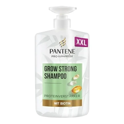 Abbildung von Pantene Pro V Grow Strong Shampoo mit Biotin &amp; Proteinverstärker 1000ml Pumpspender. Miracles hilft, Haarverlust zu Reduzieren, Trockenes Haar